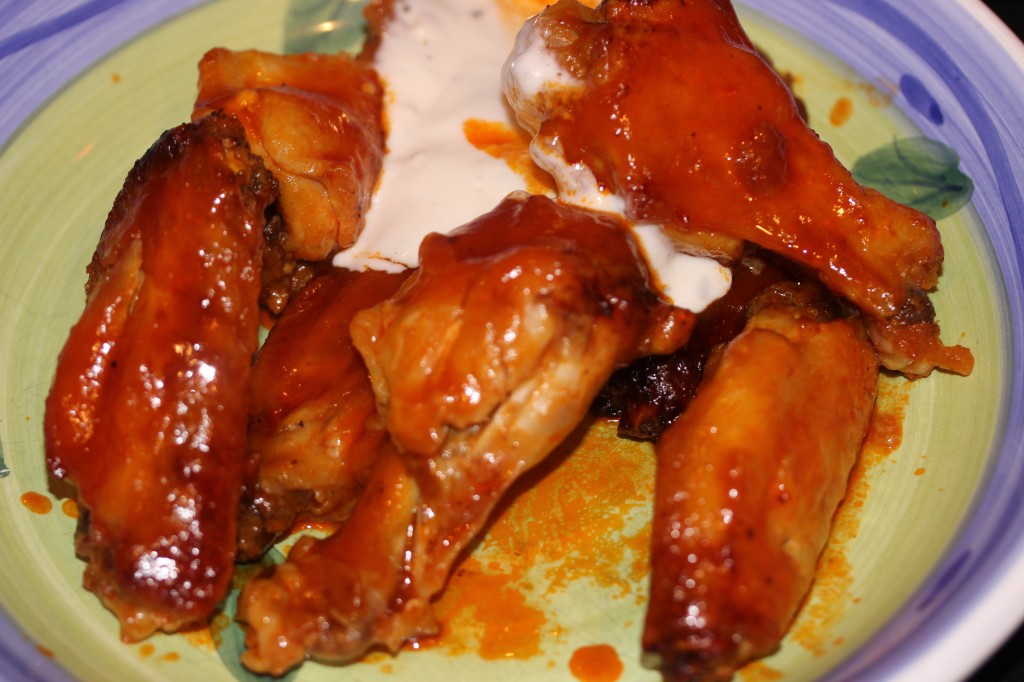 Honey hot wings