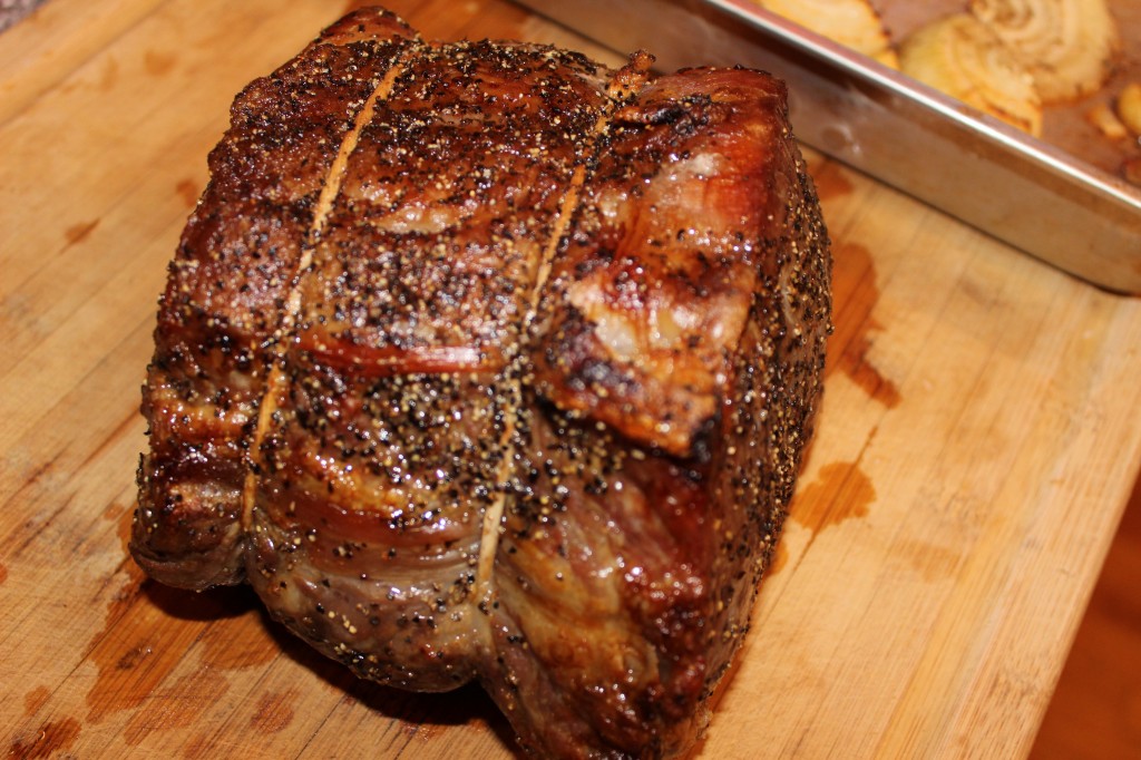 Roast Beef with Red Wine Reduction Sauce