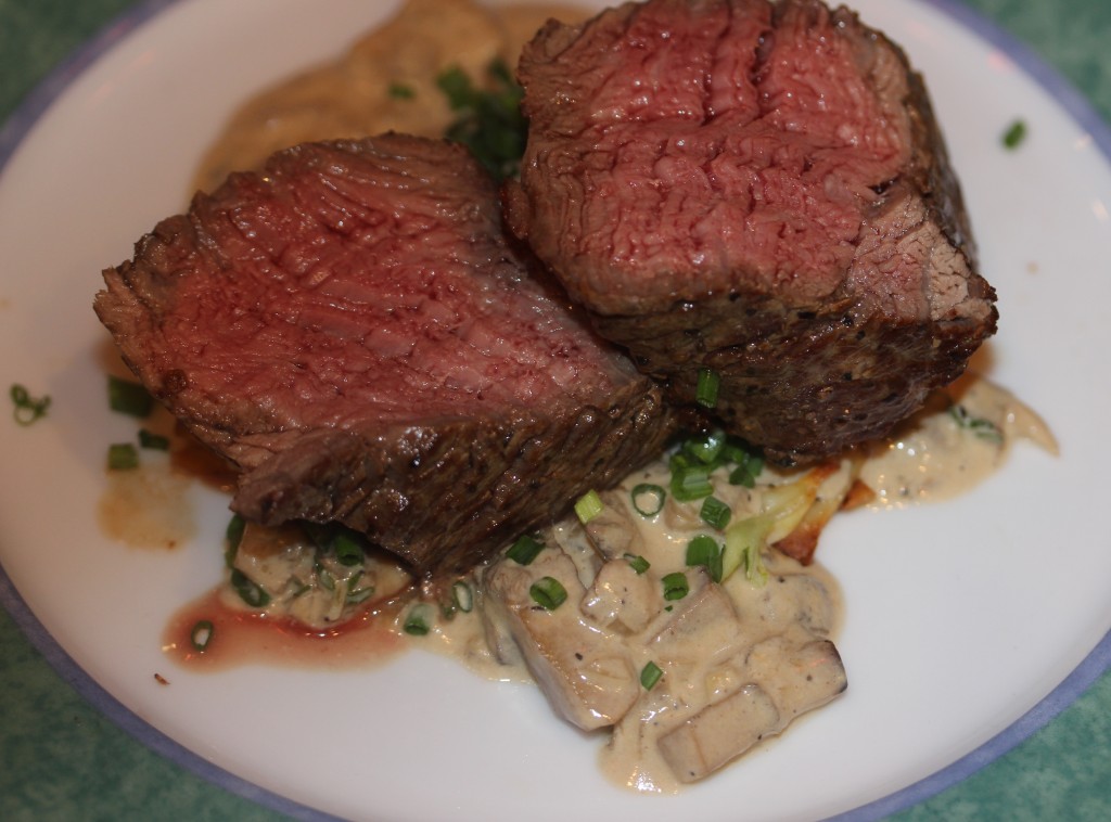 filet mignon with brandy mushroom sauce