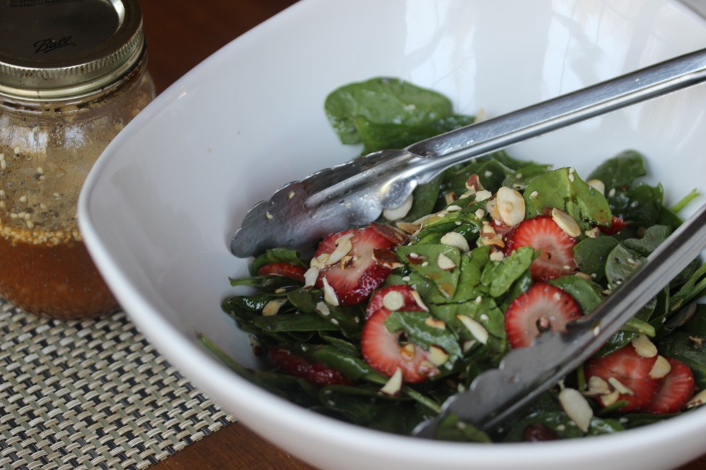 strawberry spinach salad