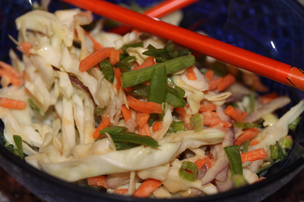 Asian Slaw with Tahini Dressing