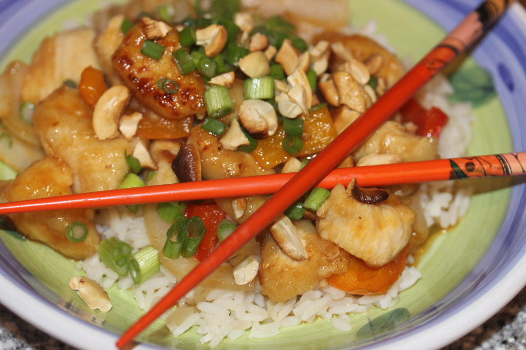 Orange chicken stir fry