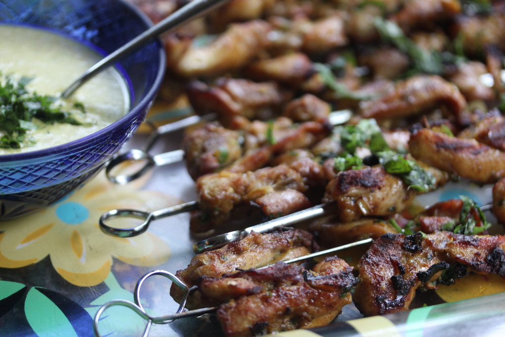 Chicken Curry Skewers